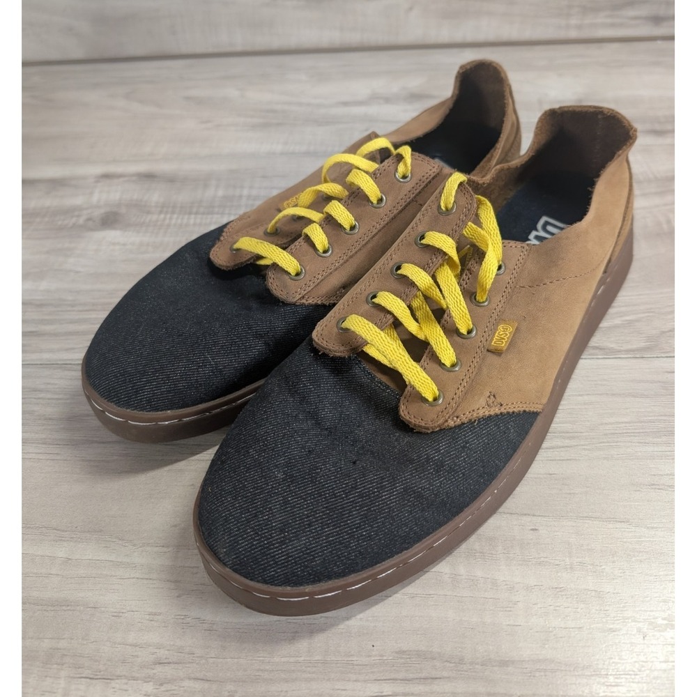 DVS Skate Shoes Vintage Y2K  Brown / Yelllow Skateboarding Men's Size 10.5